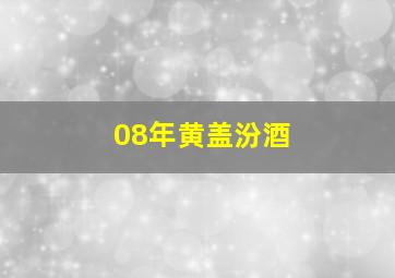 08年黄盖汾酒