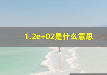 1.2e+02是什么意思