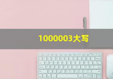 1000003大写