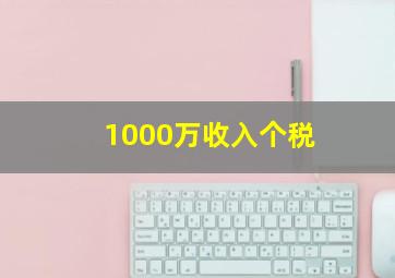 1000万收入个税