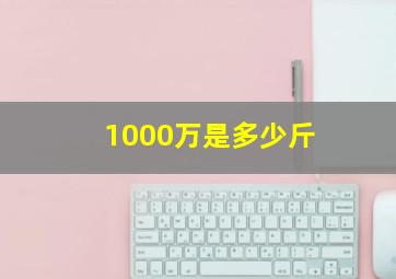 1000万是多少斤