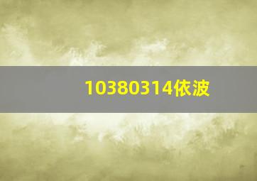 10380314依波