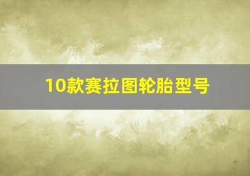 10款赛拉图轮胎型号