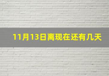 11月13日离现在还有几天