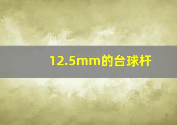 12.5mm的台球杆