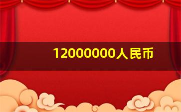 12000000人民币