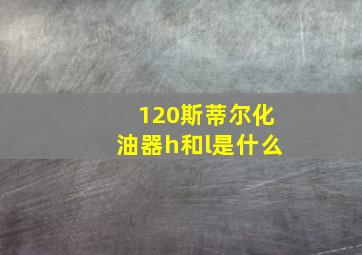 120斯蒂尔化油器h和l是什么