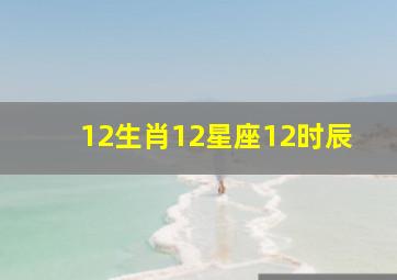 12生肖12星座12时辰