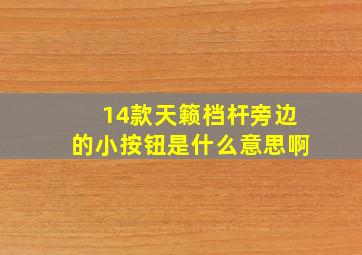 14款天籁档杆旁边的小按钮是什么意思啊