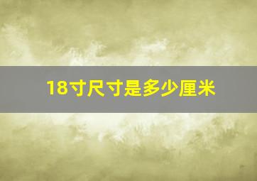 18寸尺寸是多少厘米