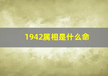 1942属相是什么命