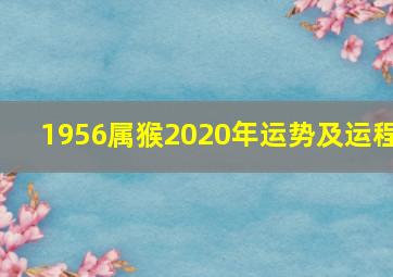 1956属猴2020年运势及运程