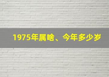 1975年属啥、今年多少岁