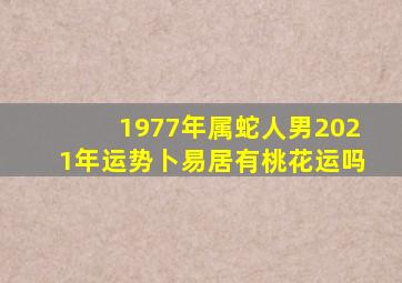 1977年属蛇人男2021年运势卜易居有桃花运吗