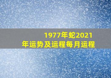 1977年蛇2021年运势及运程每月运程