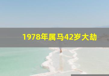 1978年属马42岁大劫