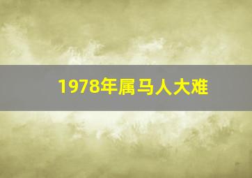 1978年属马人大难