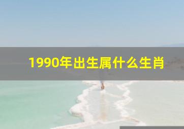 1990年出生属什么生肖