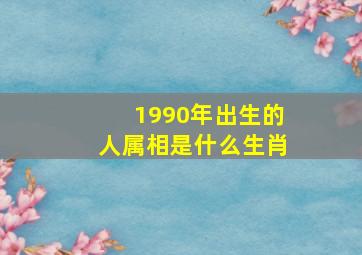 1990年出生的人属相是什么生肖