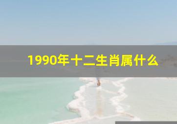 1990年十二生肖属什么