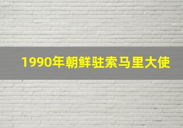 1990年朝鲜驻索马里大使