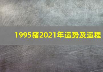 1995猪2021年运势及运程