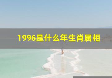 1996是什么年生肖属相