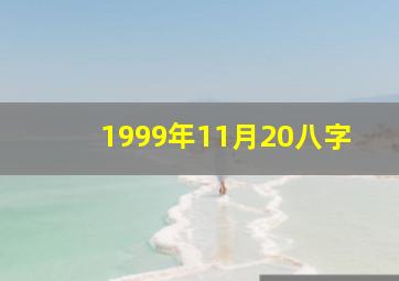 1999年11月20八字