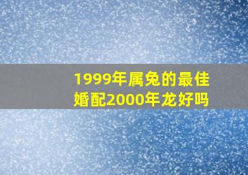 1999年属兔的最佳婚配2000年龙好吗