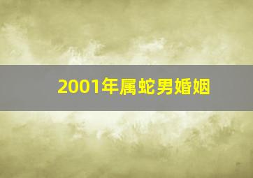 2001年属蛇男婚姻