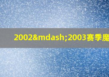 2002—2003赛季魔术队