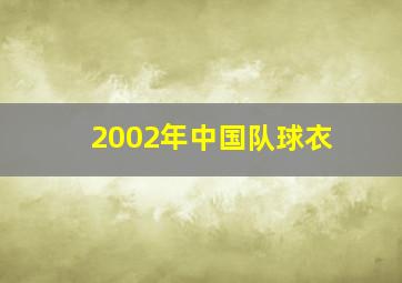 2002年中国队球衣