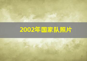 2002年国家队照片