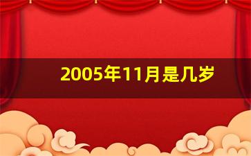 2005年11月是几岁