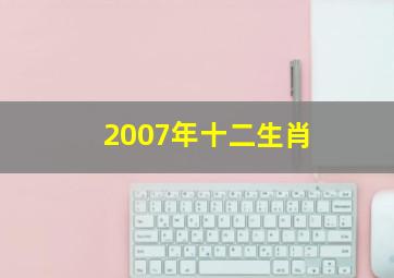 2007年十二生肖