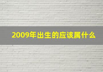 2009年出生的应该属什么