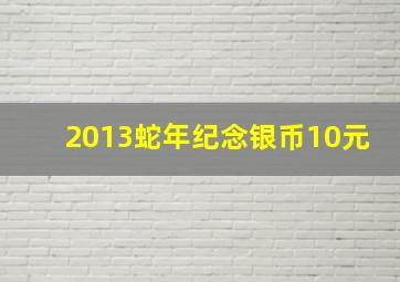 2013蛇年纪念银币10元