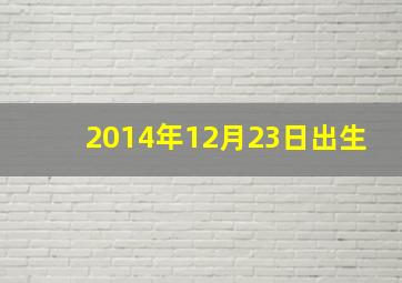 2014年12月23日出生