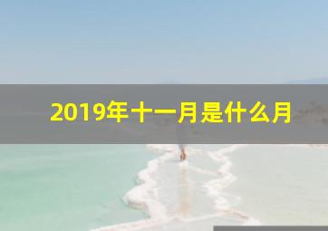 2019年十一月是什么月