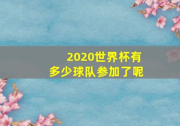 2020世界杯有多少球队参加了呢