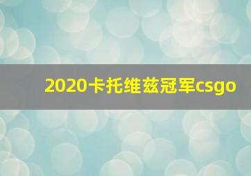 2020卡托维兹冠军csgo