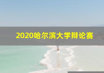 2020哈尔滨大学辩论赛