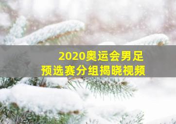 2020奥运会男足预选赛分组揭晓视频