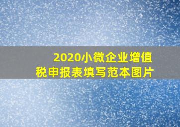 2020小微企业增值税申报表填写范本图片