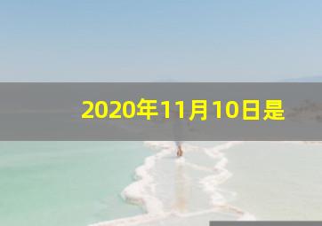 2020年11月10日是