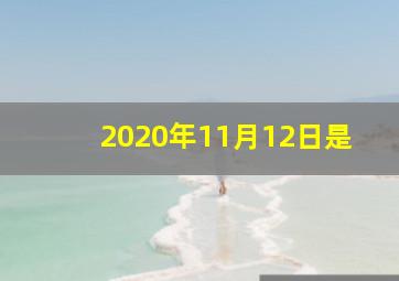 2020年11月12日是