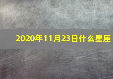 2020年11月23日什么星座