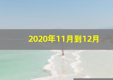 2020年11月到12月