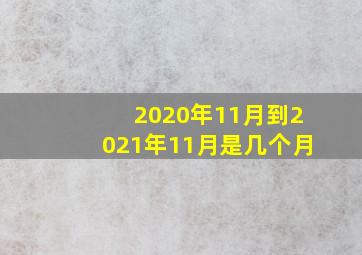 2020年11月到2021年11月是几个月