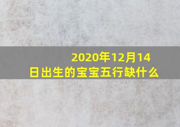 2020年12月14日出生的宝宝五行缺什么